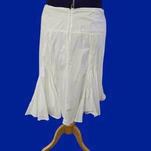 Vintage Apostrophe Fishtail Midi Skirt Zip Back Plus Size 14